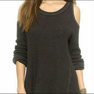 Free People Sunset Cold Shoulder Thermal Shirt